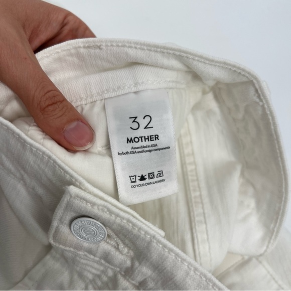 Mother The Stud Finder Sneak Wide Leg Utility Jeans in Totally Innocent 32 NWT - Picture 11 of 14